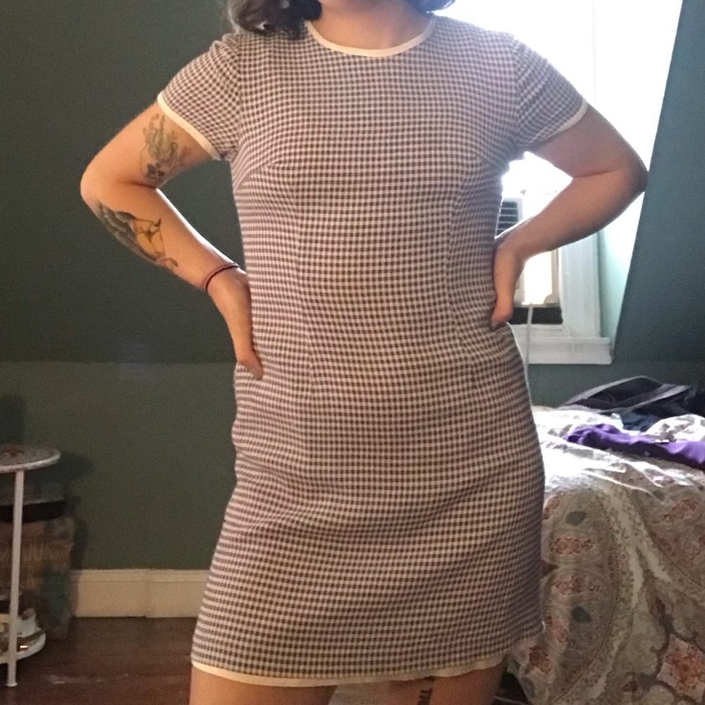 vintage gingham dress